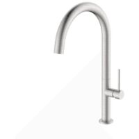 Mezclador De Fregadero De Caño Alto En Acero Cepillado Con Ahorro De Agua - Serie Detroit