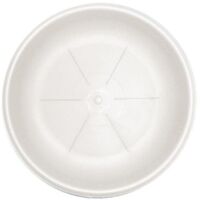 Platillo Redondo Cm. 35 Blanco Para Maceta Bama