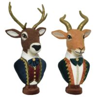 Sculture assortite di cervo - Dimensioni: H49