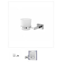 Rock Cromall/Cristal Satinado Cepillo De Dientes Para Muebles De Baño Feridras 015403