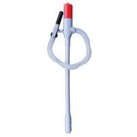 Pompa de sifón transparente/roja - Facilita el suministro de combustible para estufas portátiles