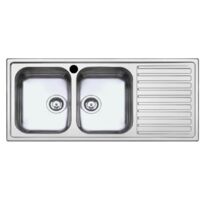 SAXT333A Fregadero 2 senos 116x50 cm derecho