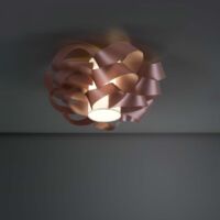 Dos luces CLOUD Plafón rosa diámetro 75x h36 cm