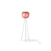 Lámpara Pie Trípode Metal Rosa en Metal Cm. 42x165h
