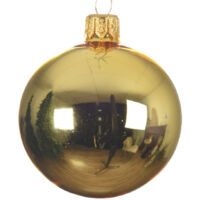 Bola de Navidad dorada ø 8 cm