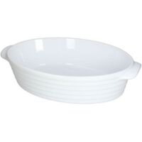Panadero Ovalado 34x22 H8,5 Aros Gres Blanco