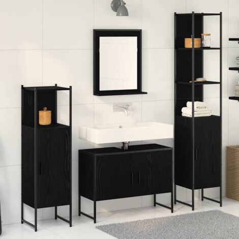 Armario de oficina con puerta corredera acero negro 90x40x90cm