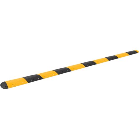Badén de velocidad goma amarillo y negro 517x325x4 cm