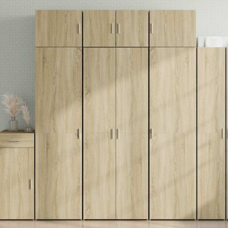 Aparador alto madera de ingeniería roble Sonoma 70x425x185 cm