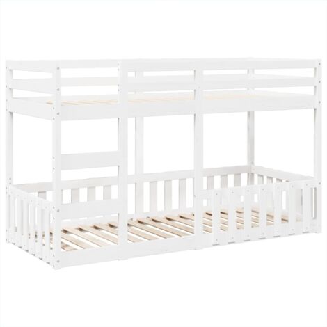 Litera de madera maciza de pino 90x200 cm