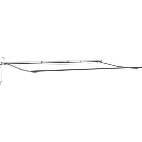 Toldo con Manual Antracita 6 x 35 m Metal (1/5)