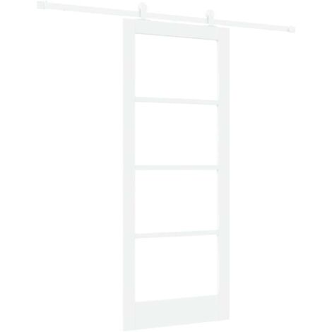 Puerta Deslizante ORKDAL Blanco 83 x 202 cm Madera y metal
