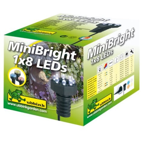 Eclairage bassins MINIBRIGHT 1x8 leds Ubbink