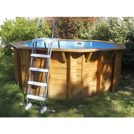 Piscine bois Ubbink SUNWATER All in One 360x120cm octogonale