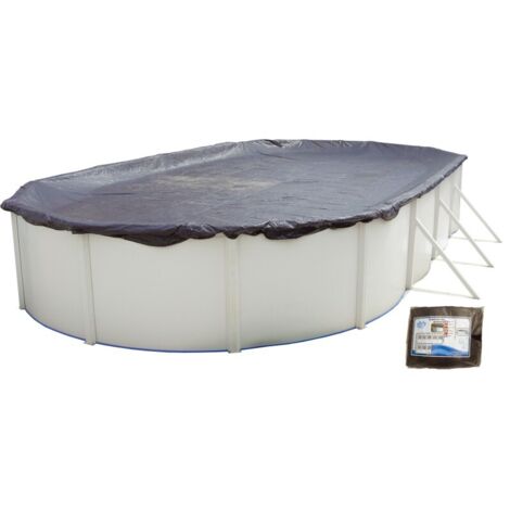 Couverture protection et hivernage Toi SWIMLUX piscine hors-sol ovale 1200 x 457cm (1/3)