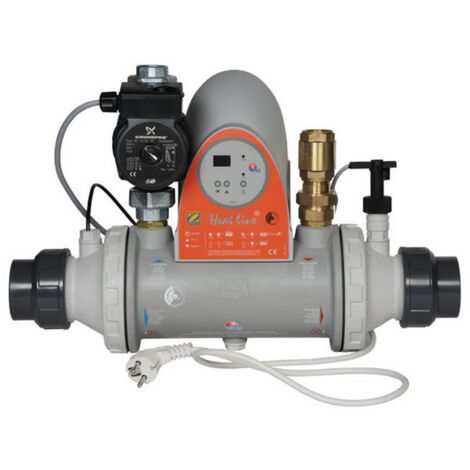 Zodiac – Echangeur de chaleur multitubulaire 40kW – Titane – Pour bassin jusqu'à 120m³ – Thermostat électronique digital – Installation facile (1/4)