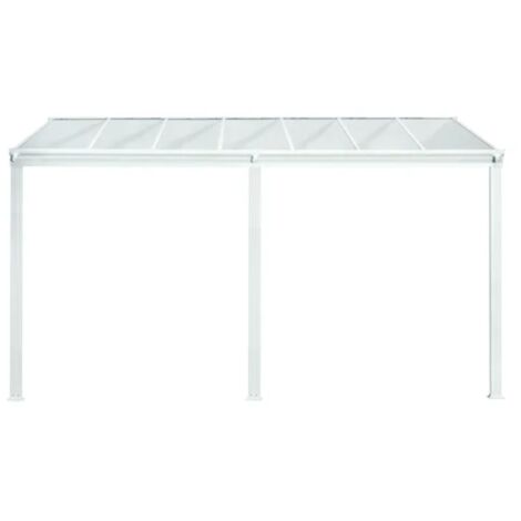 Pergola adossée DCB GARDEN CIELO 4x3m aluminium blanc, 9.36 m²