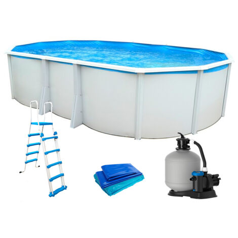 Piscine hors-sol acier Toi IBIZA Prestige ovale 640X366X132cm filtre Ă sable (1/5)
