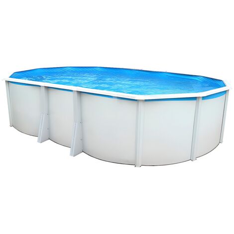 Piscine hors-sol acier Toi IBIZA COMPACT ovale 640X366X132cm filtre à sable 3,6m³/h (1/5)