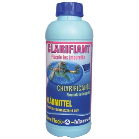 Mareva – Clarifiant de piscine 1L – Améliore la filtration – Élimine les micro-impuretés – Compatible avec tous les traitements – 150019U