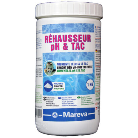 Traitement Mareva réhausseur pH et TAC REVA-PLUS pH+ double action 1Kg