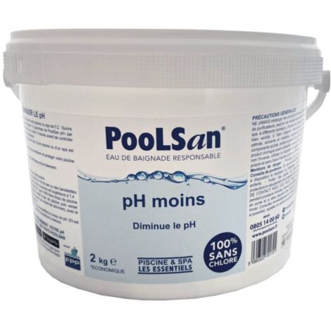 Correcteur de pH moins piscine Poolsan seau 2 kg
