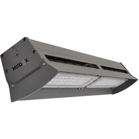 Lampe industrielle LED intégrées gris anthracite 925 x 155 x 130mm - 200W - 24200Lm