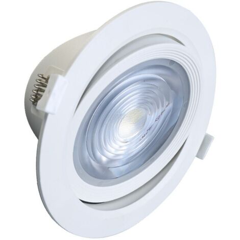 Spot LED SMD Orientable 18W 1200lm 38° Ø145mmx55mm - Blanc Chaud 3000K