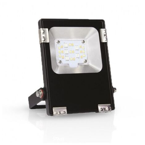 Projecteur ExtErieur LED Noir 230V 10W RGB plus Blanc IP65