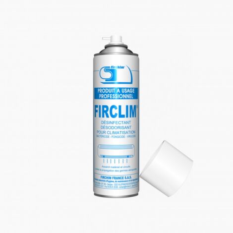Spray antibactérien pour climatisation 500ml – Nettoyant aérosole – Action rapide 15min – Efficace jusqu'à 3 mois – Firchim
