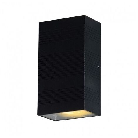 Applique Murale LED 2x5W 2x345lm Rectangulaire Blanc Naturel 4000K Gris IP54