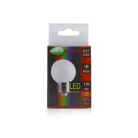 Ampoule LED E27 RGB 1W