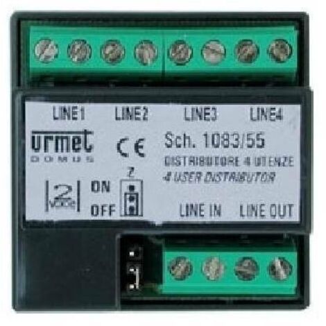 Urmet - 1083/55 - Derivateur Video 4S 2Voice