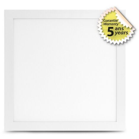 Plafonnier LED blanc 295 x 295 mm 18W 4000K – Éclairage neutre pour espaces modernes – Installation facile au plafond – Miidex Lighting (1/10)