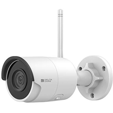 Delta Dore – Caméra de sécurité WIFI extérieure – Full HD – Détection de mouvement jusqu'à 30m – Installation rapide – Enregistrement continu (1/8)