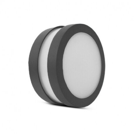 Applique Murale GX53 11W Gris Anthracite IP44 Ø140x70mm (1/5)