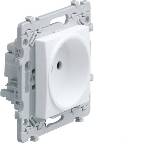 Hager – Prise de courant 2P 16A 250V – Mode de pose à vis – Indice de protection IP20 – Pour installation électrique intérieure (1/7)