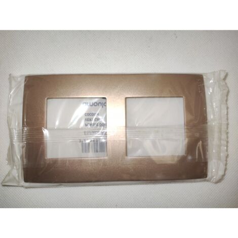PLAQUE INTERRUPTEUR ARNOULD Bticino Living 2 modules Jaune Paille EUR 20,00 - FR