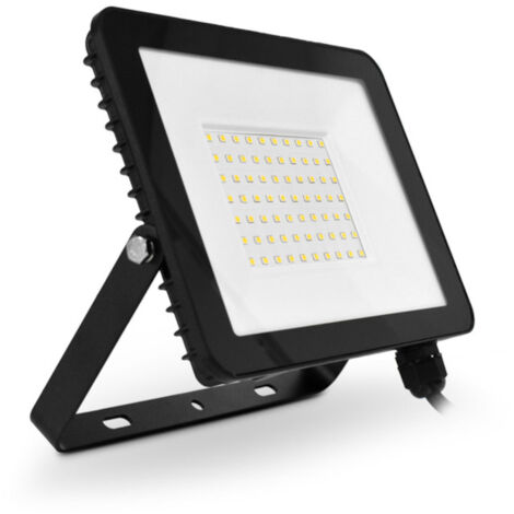 Vision-El – Projecteur extérieur LED plat 50W 4000K – 4000 lumens – IP65 résistant aux intempéries – Installation rapide avec câble 80 cm