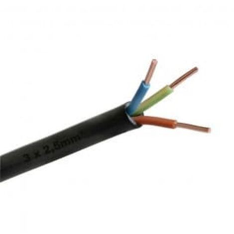 Câble électrique R2V 3G25 35mm² – Conducteur cuivre rigide – Tension 1200V – Gaine PVC noir – Applications haute conductivité – Courant