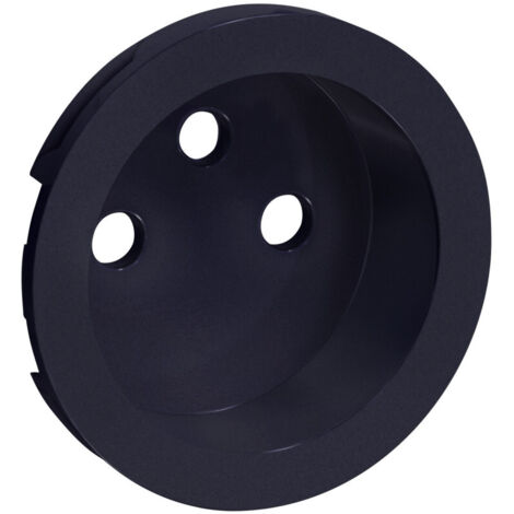 Schneider Electric – Enjoliveur prise de courant 2P+T 16A anthracite – Thermoplastique ABS stabilisé UV – Installation rapide par clipsage – SCHS540659 (1/5)