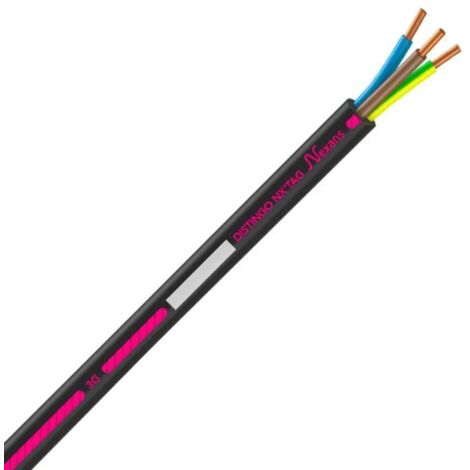 Nexans – Câble électrique R2V 3 conducteurs 1.5mm² 100m – Pour installations dans bâtiments – Performance fiable et durable (1/3)