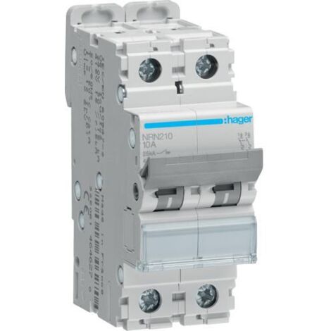 Disjoncteur 2P 25kA C-10A 2M (1/5)
