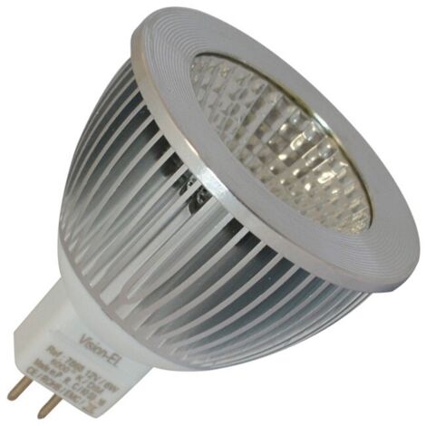 Ampoule LED GU5.3 - 5W COB Aluminium 75° Dimmable Miidex Lighting®  blanc-froid-6000k - dimmable