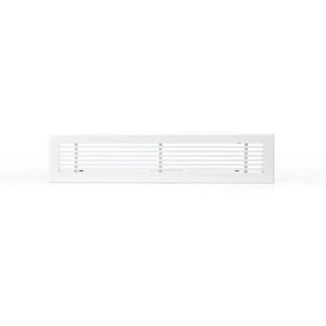 Grille aération VMC 600x150 – Soufflage linéaire blanc mat – Pour installation en plafond – Débit optimisé pour espaces confinés