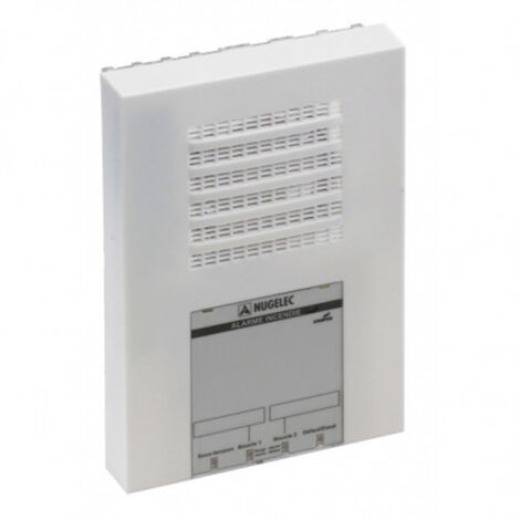 Détecteur de fumée 240 mm – Fonctionne sur secteur 230V avec batterie de secours – Design discret pour établissements publics et industriels – Cooper