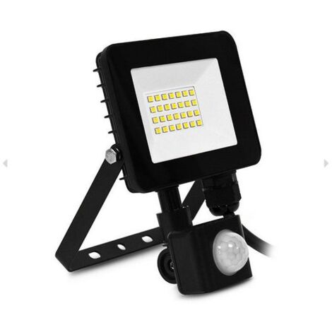 LUMOS SLIM II PROJECT 20W 4000K PLAT NOIR plus DETECT IP65
