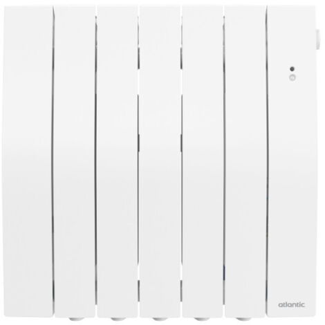 Atlantic – Radiateur à inertie 500613 horizontal 1500W blanc – Fluide thermo-conducteur – Compatible application Cozytouch – Programmation hebdomadaire