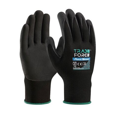 TradeForce   Gants de precision Enduit Noir Taille 10   XL (1/2)