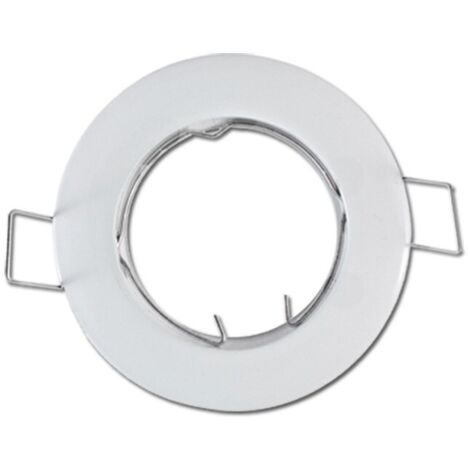 Vision-El – Support de spot encastrable rond blanc Ø78mm – Aluminium – Installation rapide – Compatible avec spots LED – Indice de protection IP20